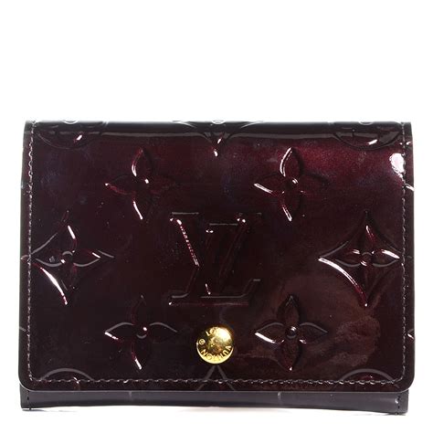 louis vuitton vernis card holder|louis ladies card holders.